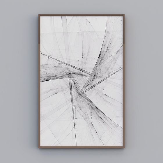 Intricate Broken Glass 3D Model Design