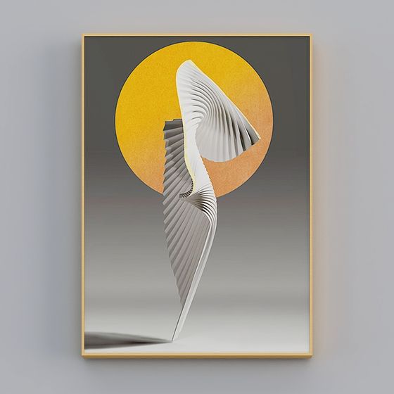 Origami Future Tower 3D model for Innovative Designs