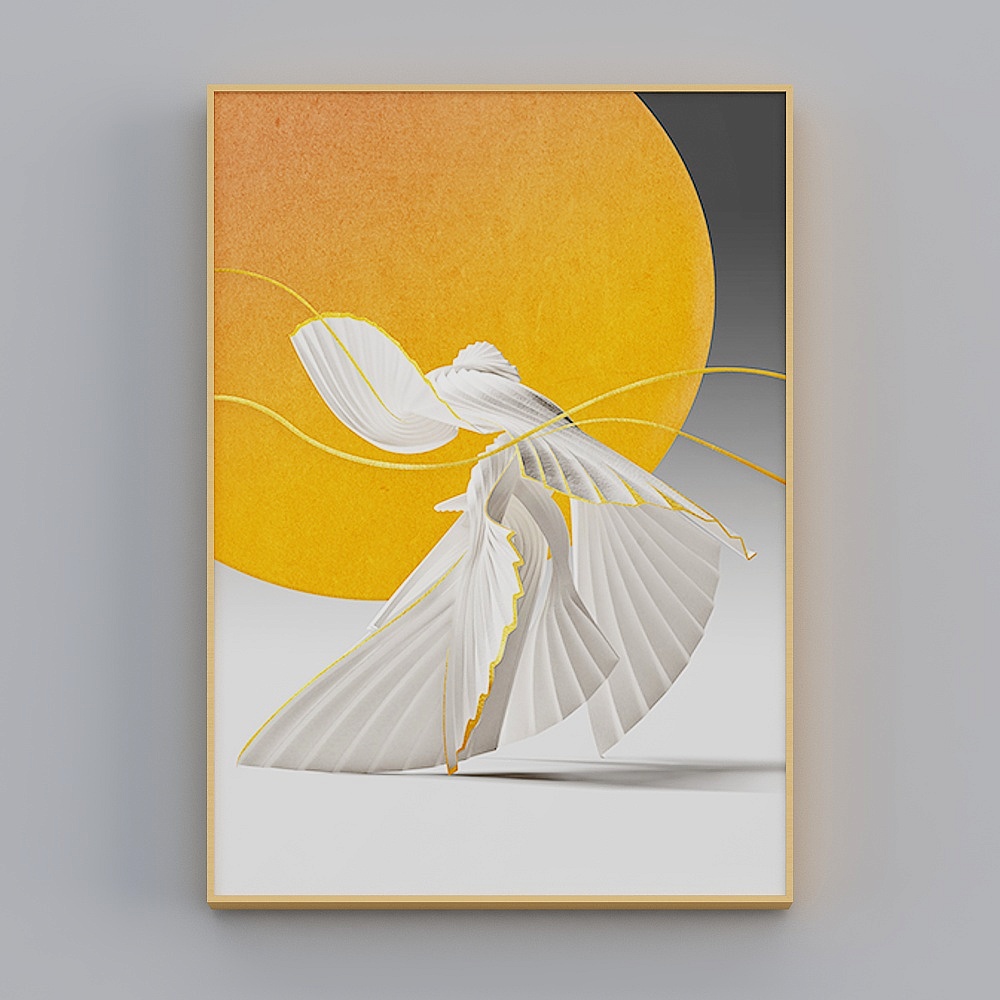 Happy Workshop - Modern Wind - Living Room Dining Room Bedroom Background Wall - Golden Luxury Shadow