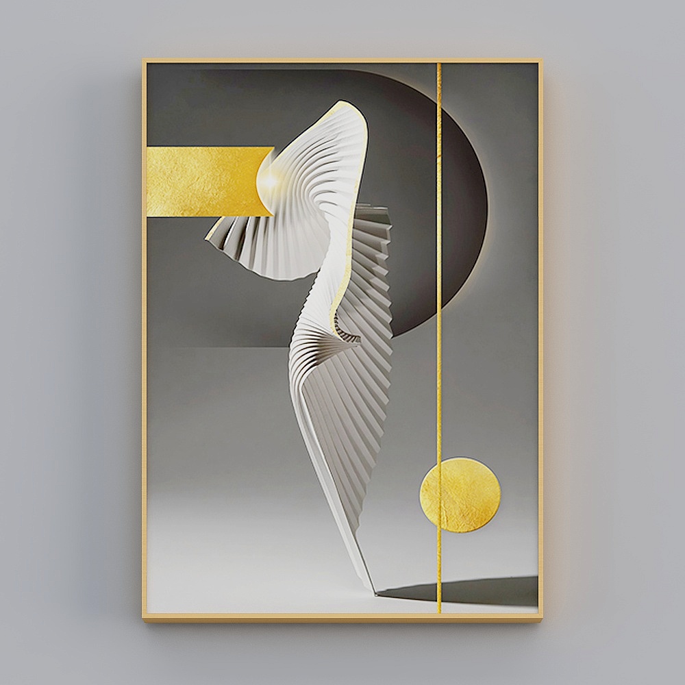 Happy Workshop - Modern Wind - Living Room Dining Room Bedroom Background Wall - Golden Luxury Shadow