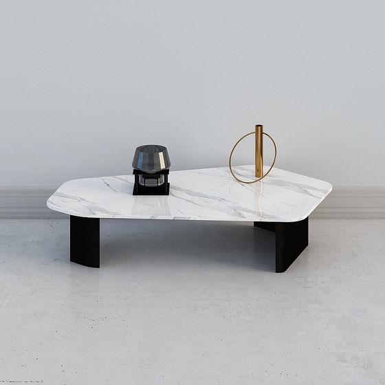 Elegant Marble Coffee Table 3D model