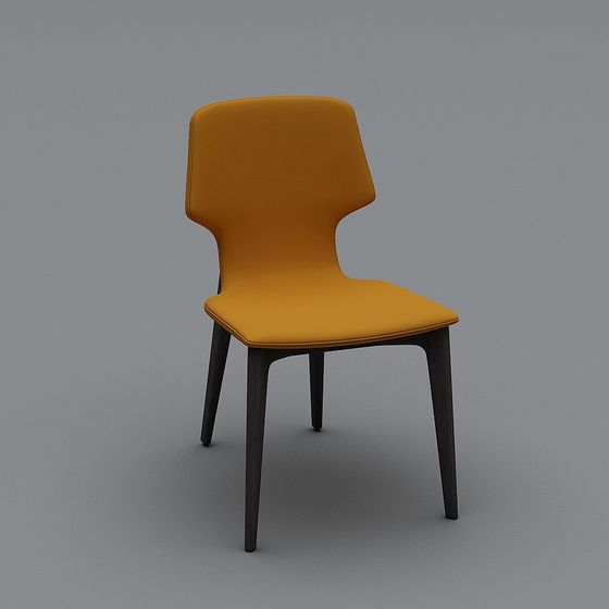 Stylish Low-Polygon Chair 3D model