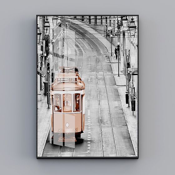 Vintage Tramway 3D model for Urban Exploration