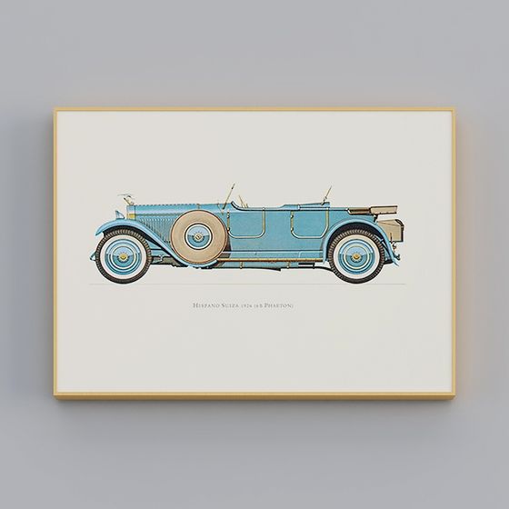 1926 Hispano Suiza 6S Phaeton 3D model for Creative Projects
