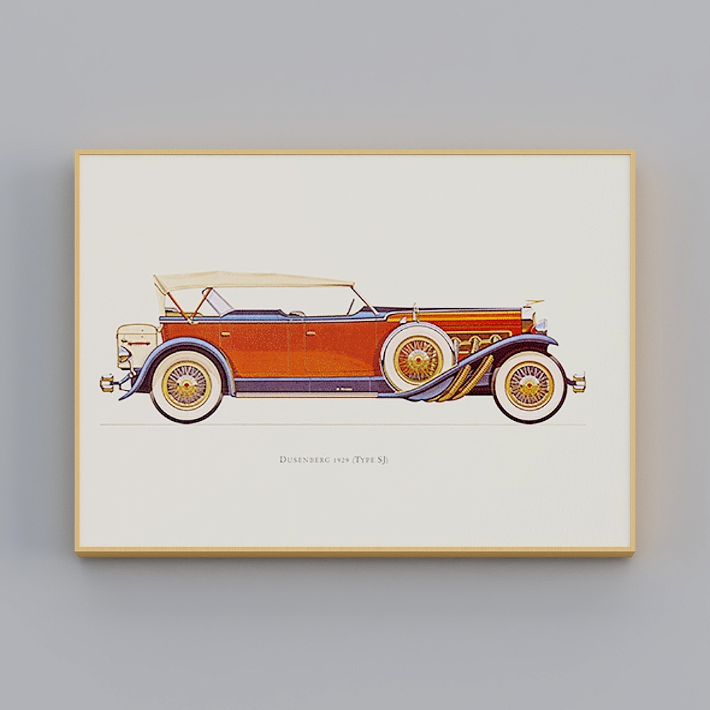 1929 Duesenberg Type S 3D model
