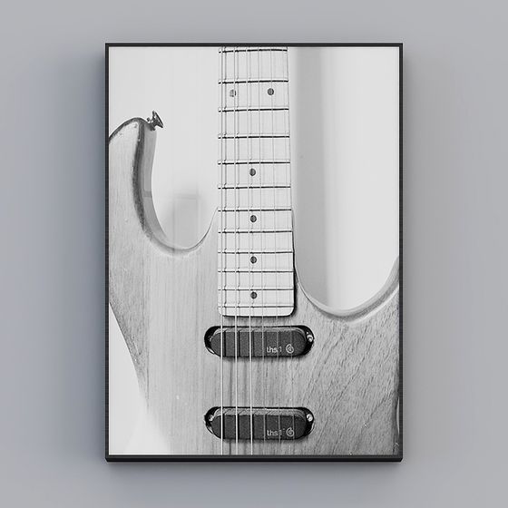 Vintage Electric Guitar 3D model for Creative Projects