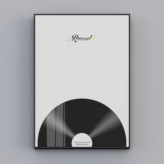 Vinyl Record Frame 3D model