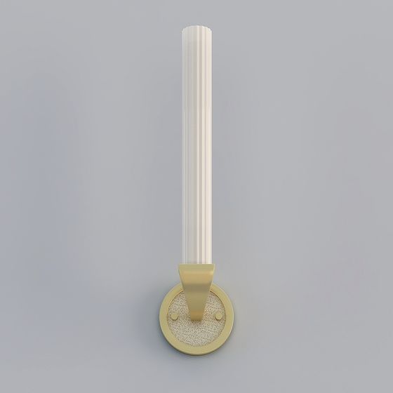 Stylish Column Lamp 3D model for Modern Interiors