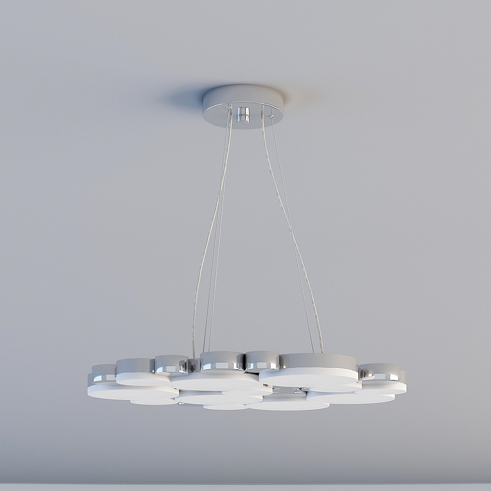 Sleek Modern Pendant Light 3D model