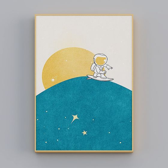 Moon Surfer 3D model