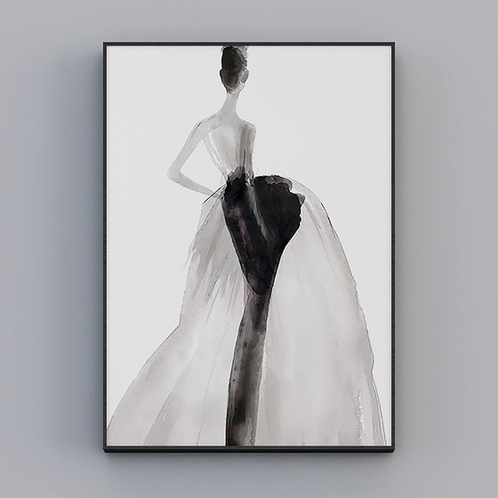 Công xưởng hạnh phúc - Gió hiện đại - Hình nghệ thuật cơ thể Art Deco - Tư thế