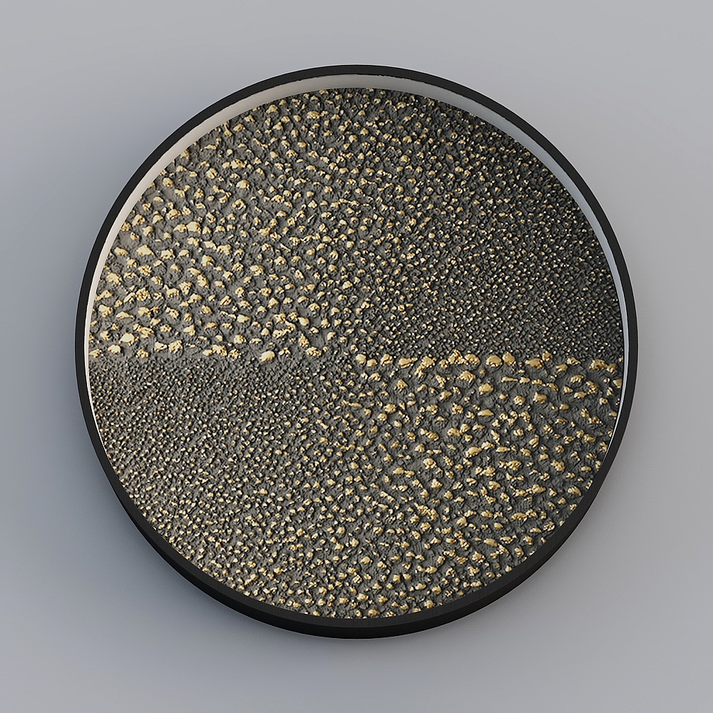 Happy Workshop - Modern Wind - Round Decorative Painting - Golden Watch