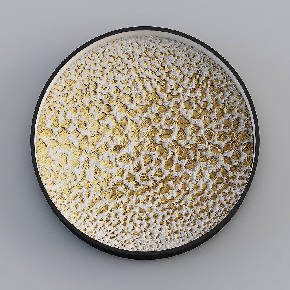 Charming Low-Poly Decorative Plate 3D model