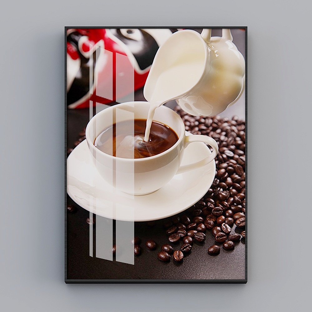 Happy Workshop - Modern Wind - Cafe Milk Tea Shop Decorative Painting - Coffee Station