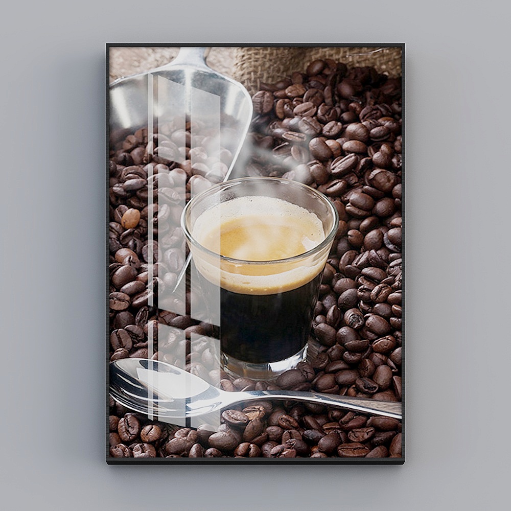 Happy Workshop - Modern Wind - Cafe Milk Tea Shop Decorative Painting - Coffee Station