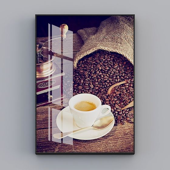 Charming Vintage Coffee Scene 3D model for Relaxed Ambience