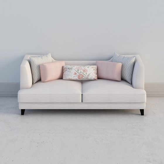 Modern Low-Polygon Sofa 3D model