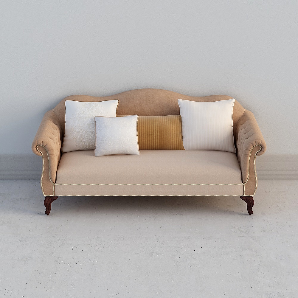 Elegant Vintage Sofa 3D model