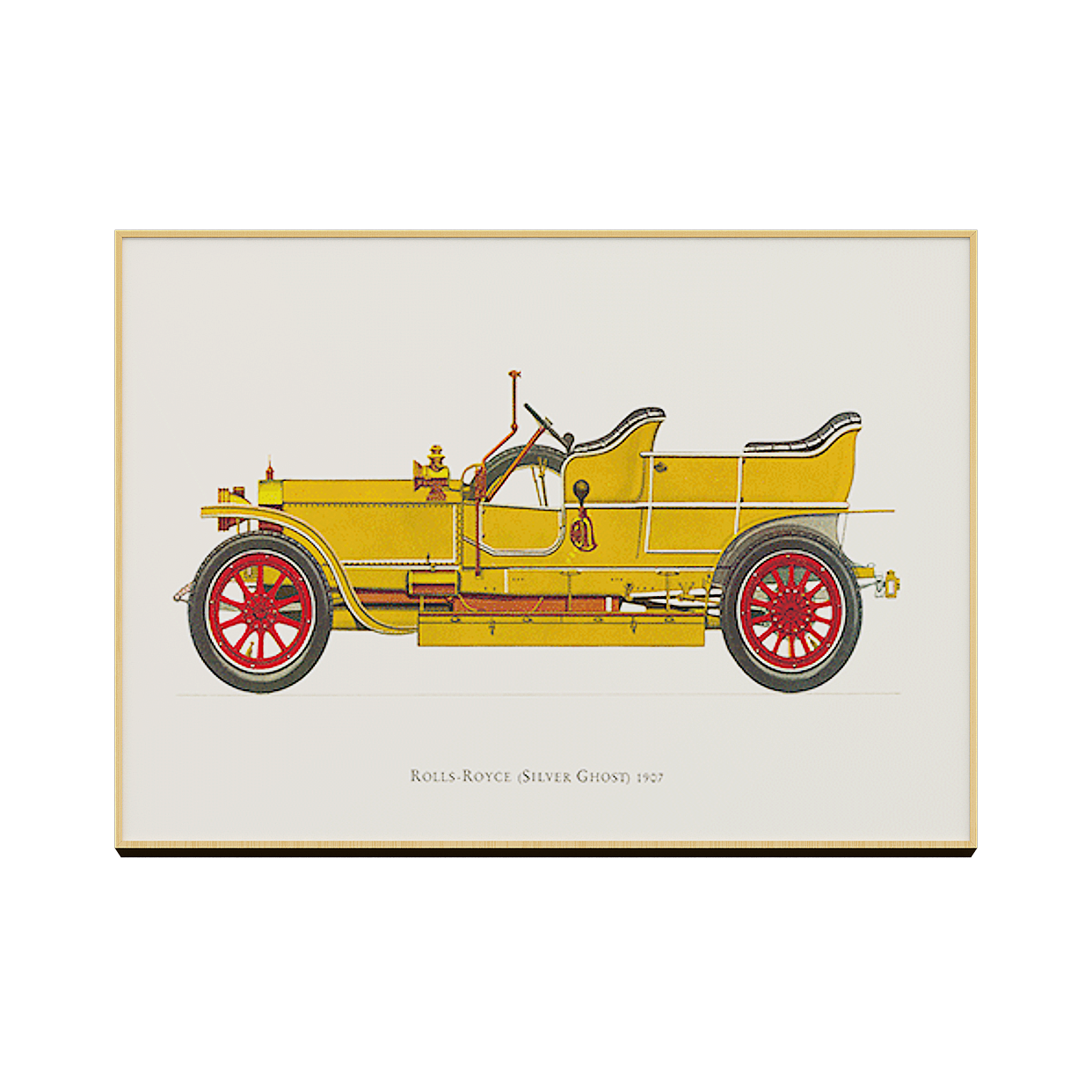 1907 Rolls-Royce Silver Ghost 3D Model – Vintage Car Design