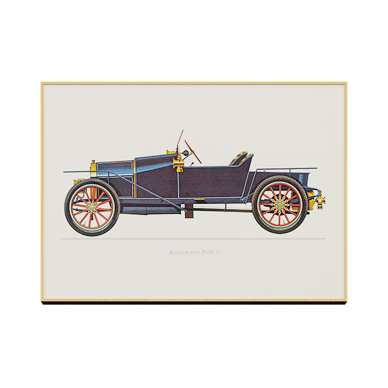 1930s Bugatti Type 13 3D Model – Vintage Classic