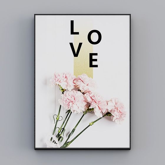 Love Bouquet Low-Poly 3D Model