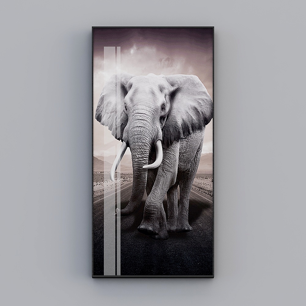 Happy Workshop - Modern Wind - Black and White Hyunguan Living Room Decorative Painting - Taiping Ji