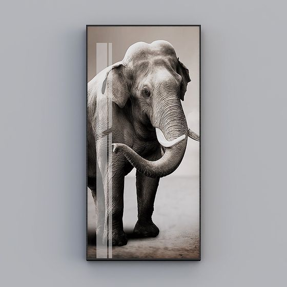 Low-Poly Elephant Walk 3D Model