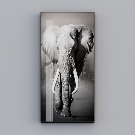 Realistic Elephant 3D Model for Creative Projects