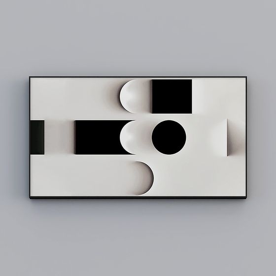 Abstract Geometric Frame 3D model