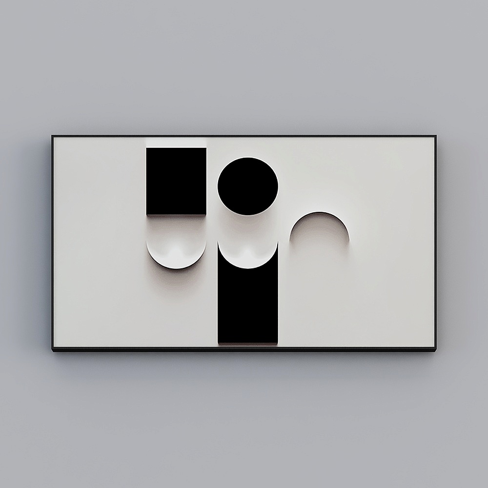 Abstract Geometric 3D model