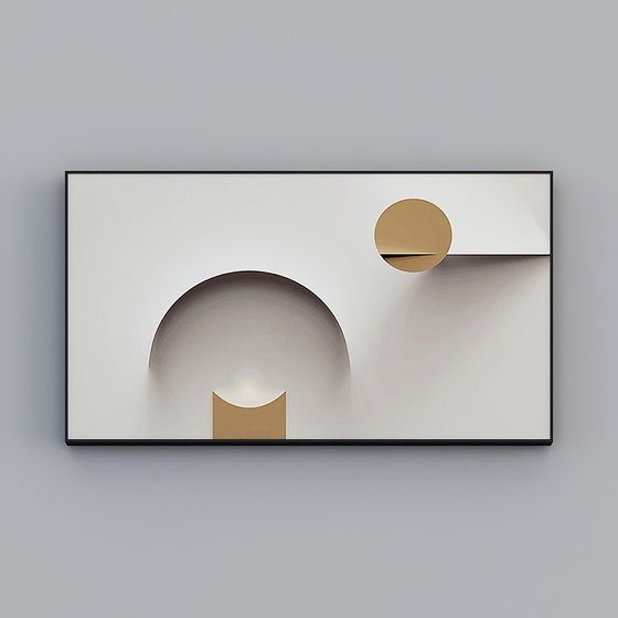Abstract Geometric Artwork 3D model