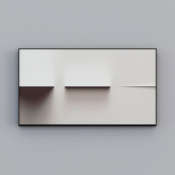 Contemporary Abstract Geometric Frame 3D model