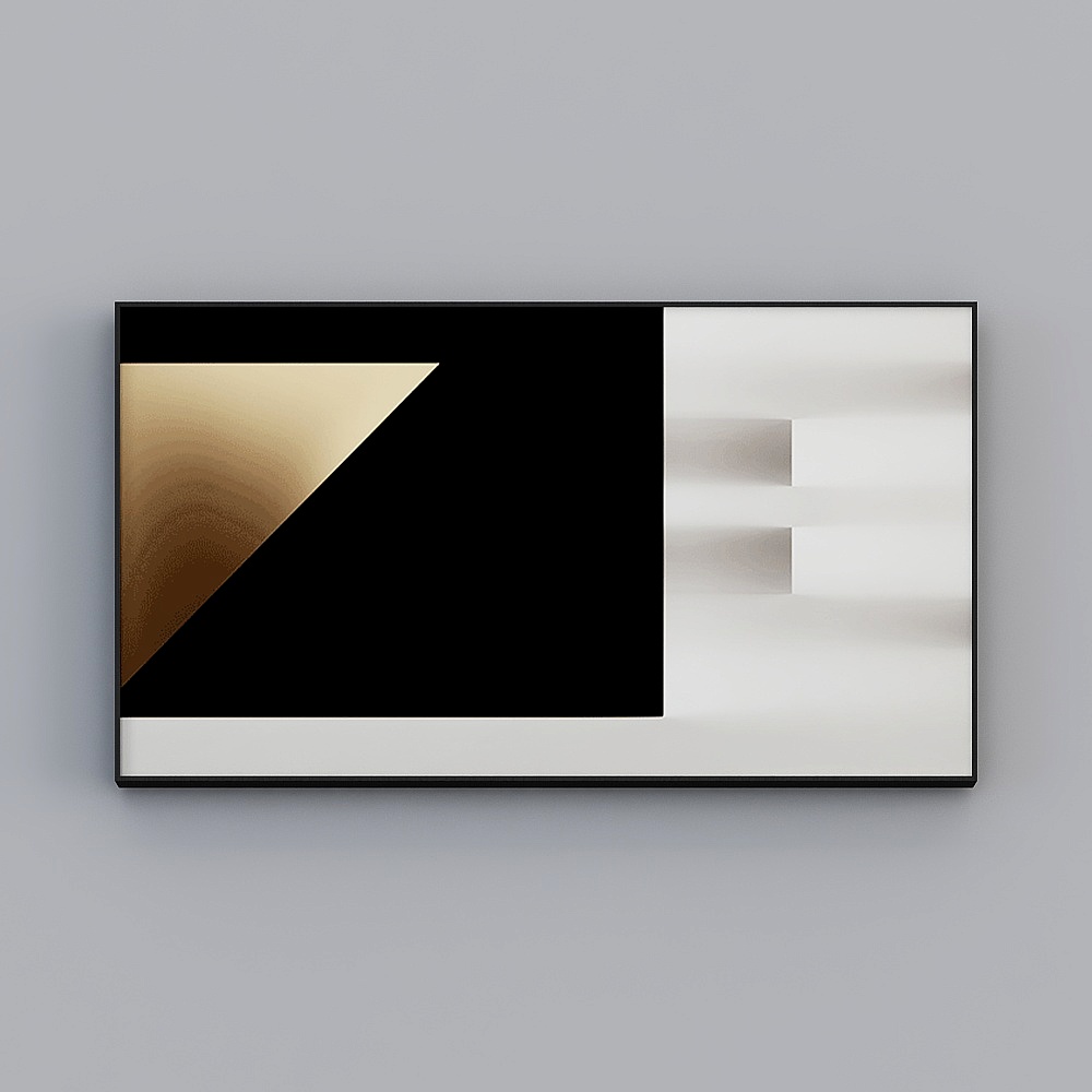 Color Symphony Abstract Art 3D Model