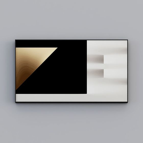 Color Symphony Minimalist Art 3D Model