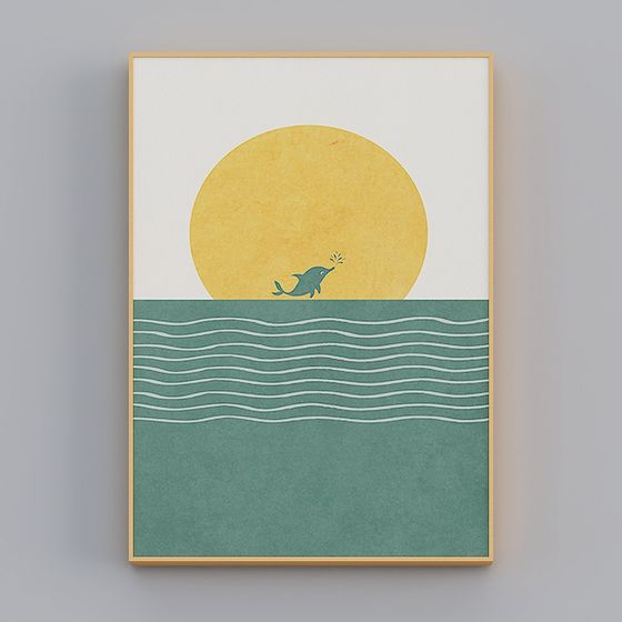 Dreamy Ocean World Low-Polygon 3D Model