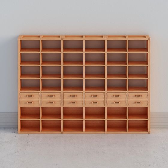 Urban Storage 3D Model Bookshelf
