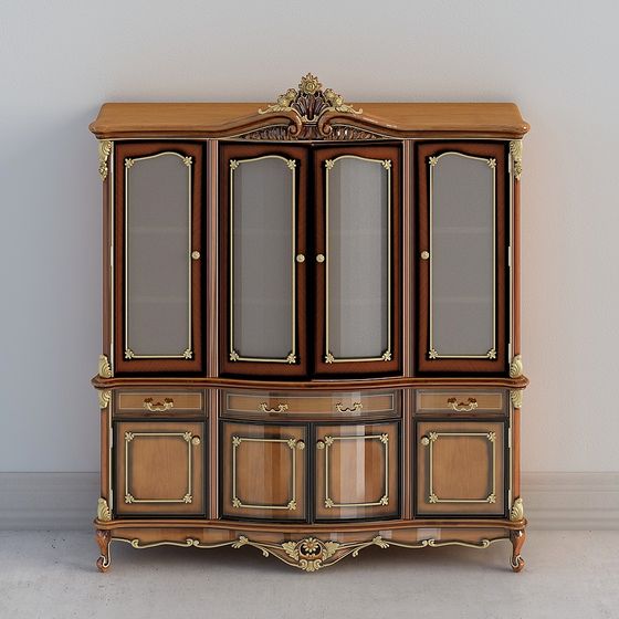 Royal Showcase Cabinet 3D model for Creative Projects