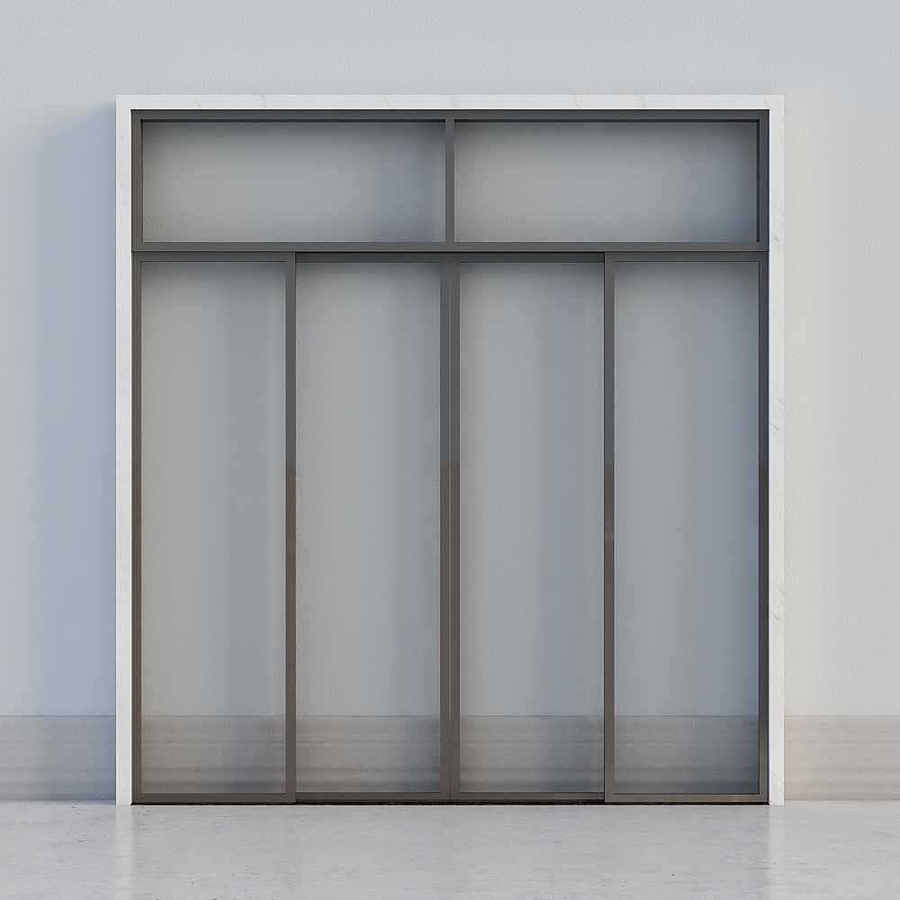 Porte vitrée coulissante