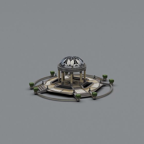 Artistic Dome Garden Pavilion 3D model