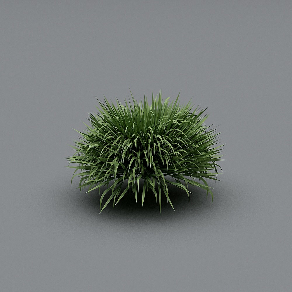 Vibrant Grass Clump 3D model