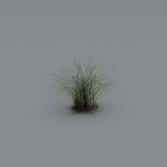 Low-Polygon Grass 3D Model for Creative Projects