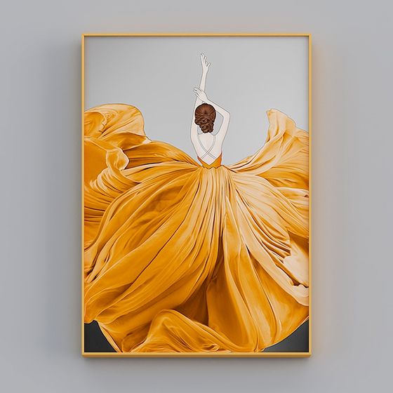 Golden Dance 3D Model