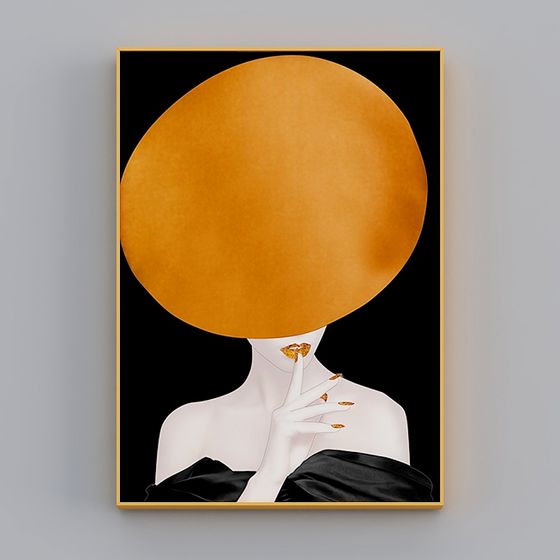 Abstract Female Portrait 3D Model