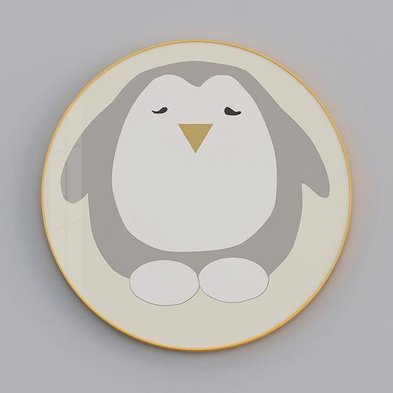 Adorable Low-Poly Penguin 3D model