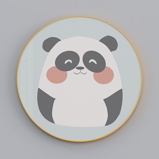 Adorable Low-Poly Panda 3D Model for Creative Projects