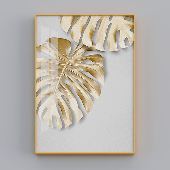 Monstera Gold 3D model