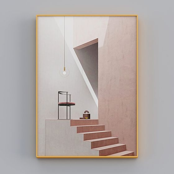 Luminous Shadow Staircase 3D model