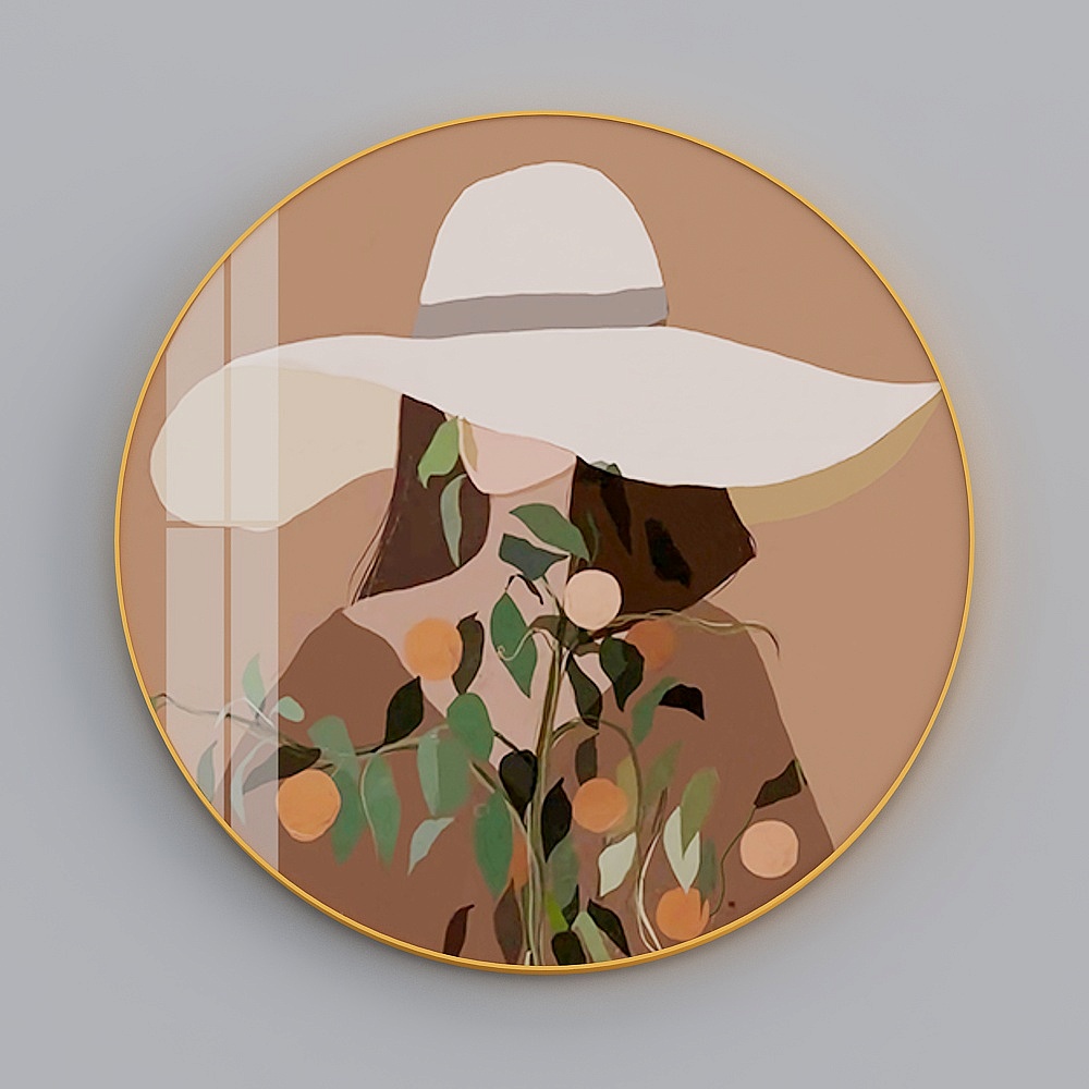 Zhuo Yi - modern wind - literary modern living room decorative painting - on the song