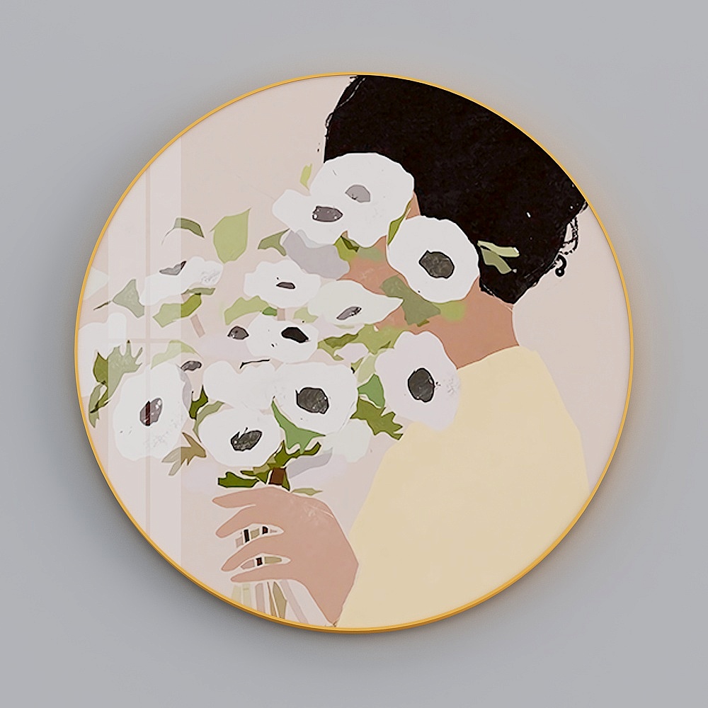 Zhuo Yi - modern wind - literary modern living room decorative painting - on the song