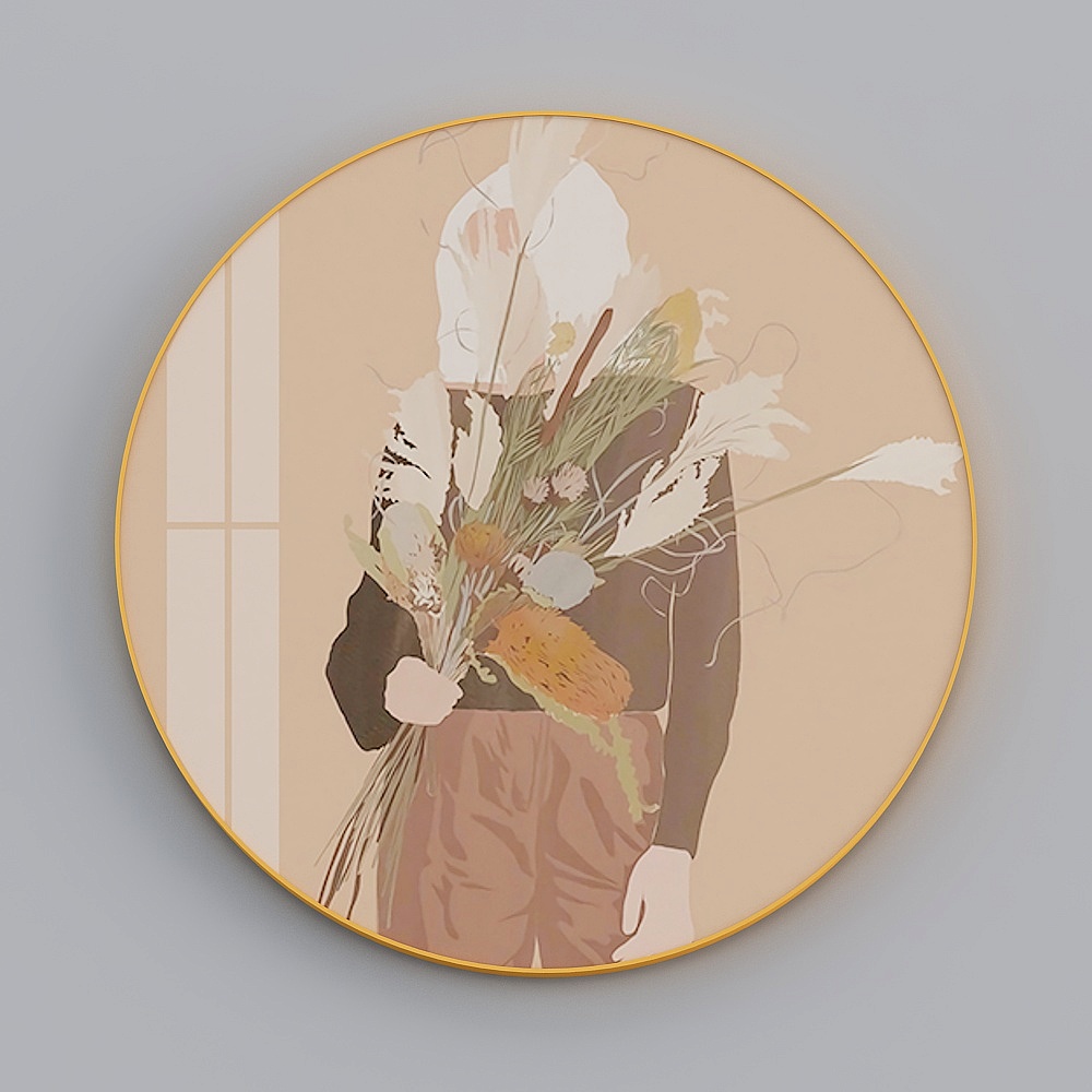 Zhuo Yi - modern wind - literary modern living room decorative painting - on the song